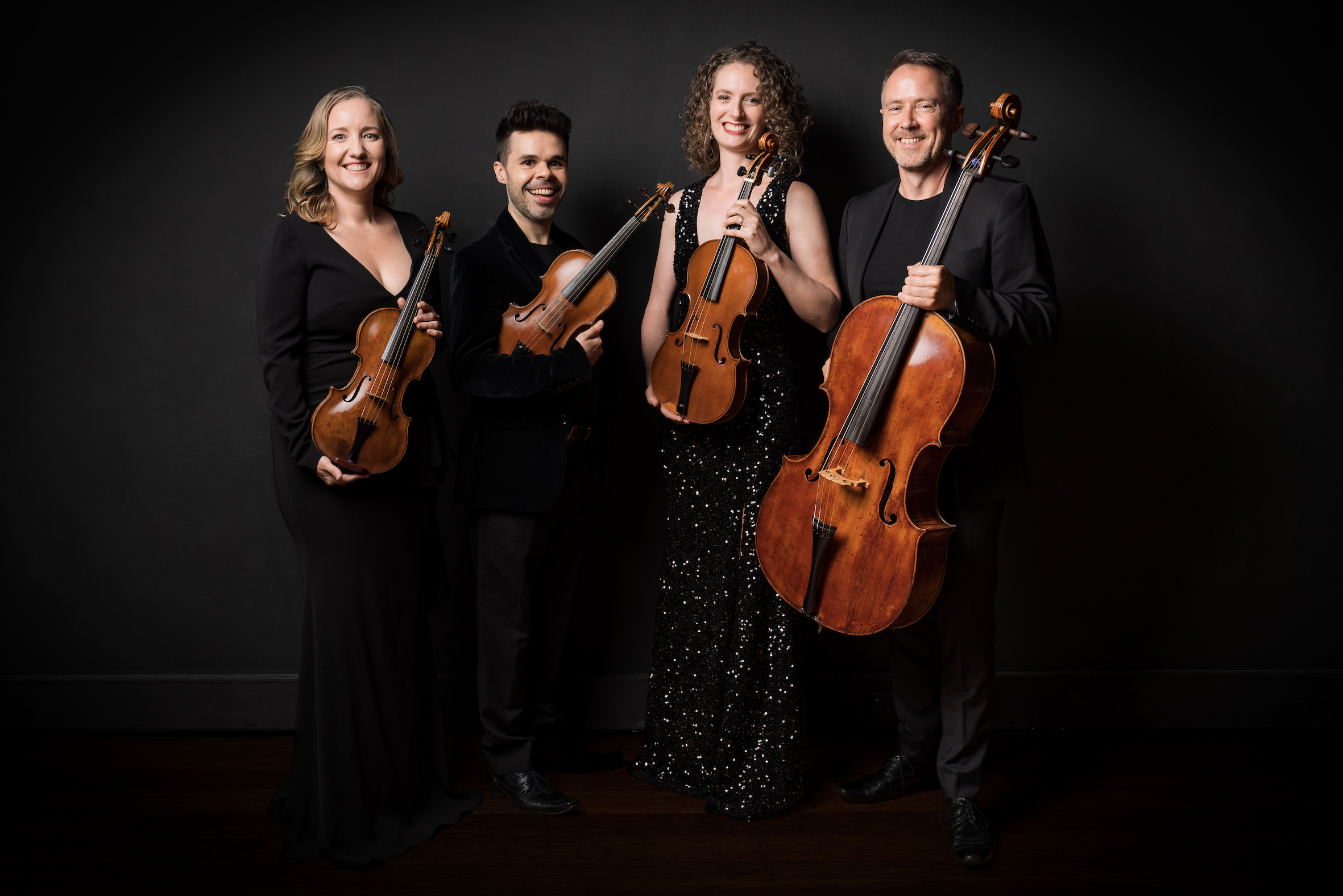 The Australian Haydn Ensemble Quartet 2 Skye McIntosh, Matthew Greco, Karina Schmitz, Daniel Yeadon image (c) James Mills